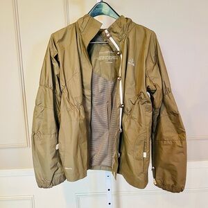 Nike ACG Women's Large olive green jacket lightweight neutral khaki Nike Fit